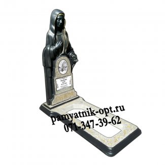 Одинарный памятник из мраморной крошки № 2 «Божья мать»